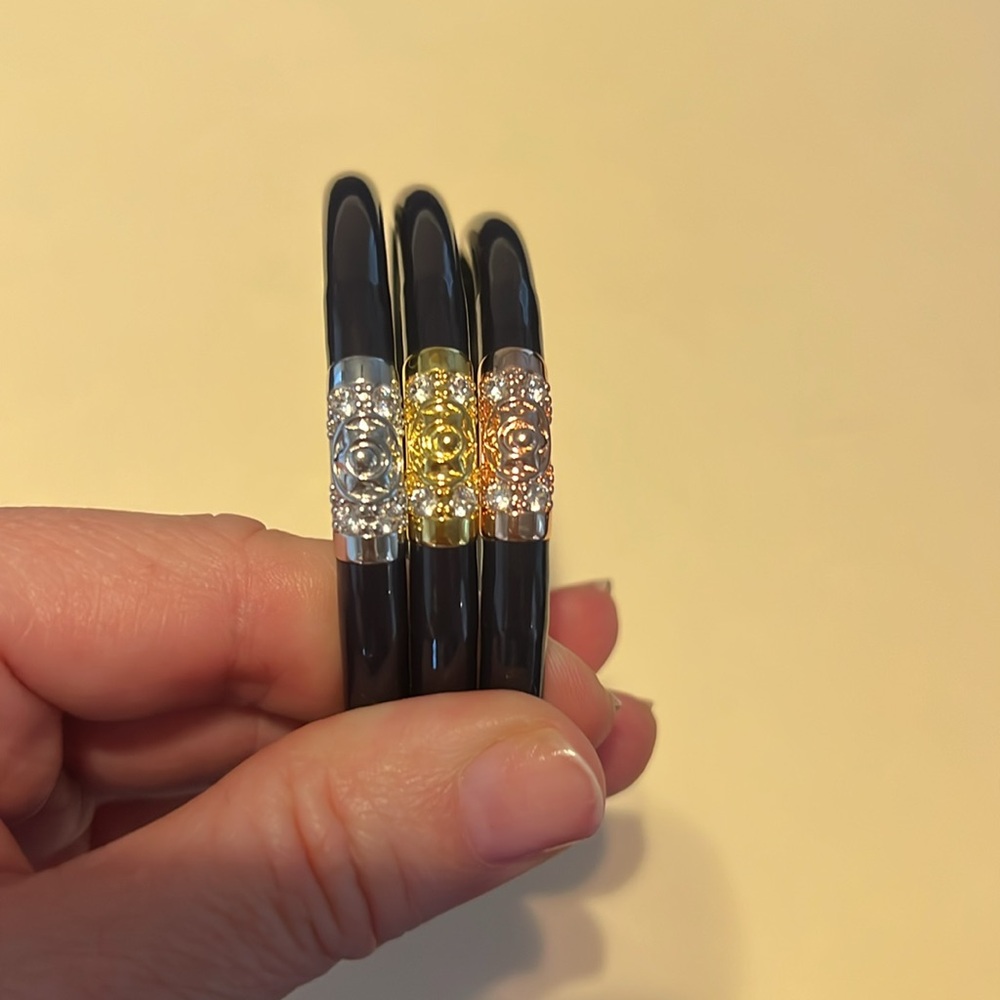THREE KINGS ALL WEATHER BANGLES-NAVY - Picture 2 of 2